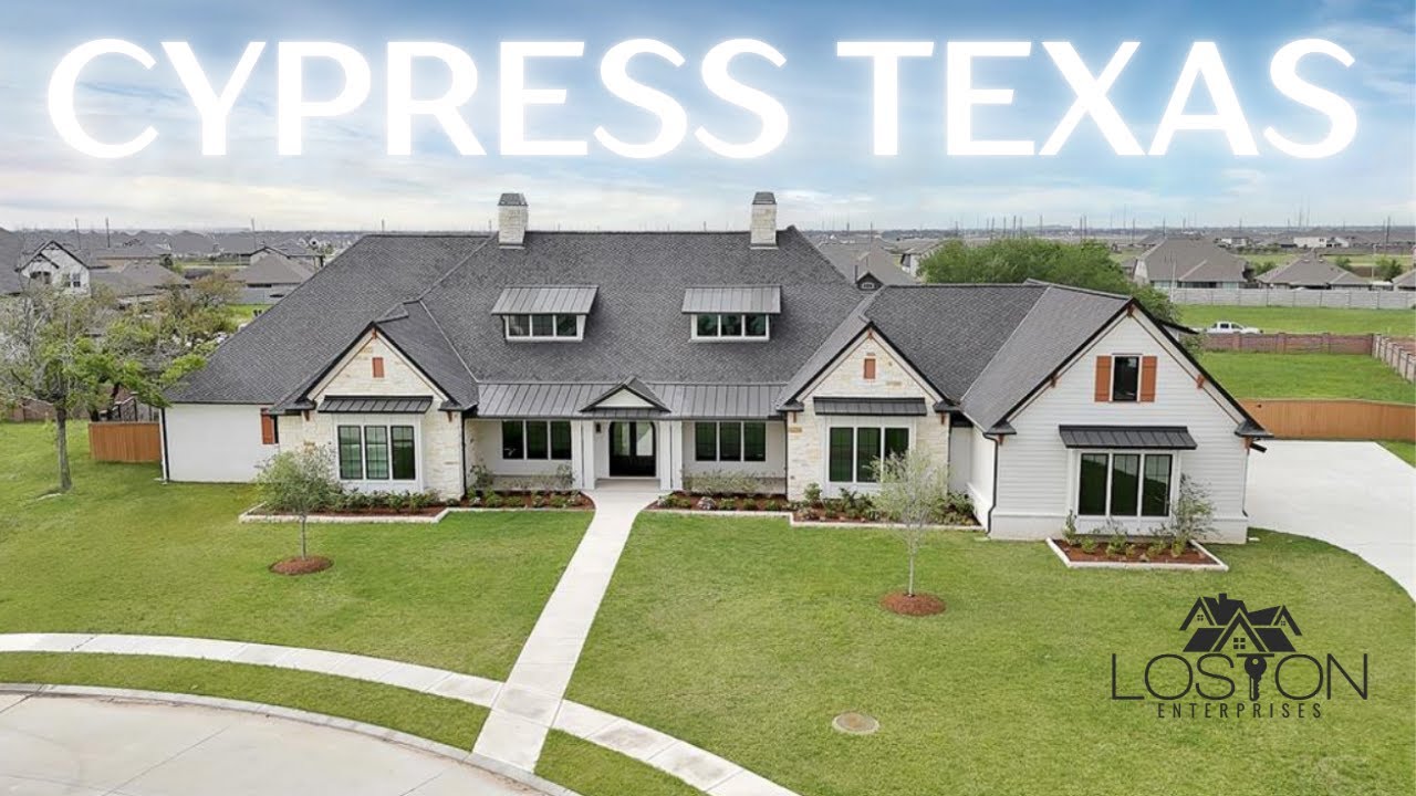 All New Construction Tour in Cypress, Texas USA • 1.5 Acre of Land • Wine Closet • Houston Living