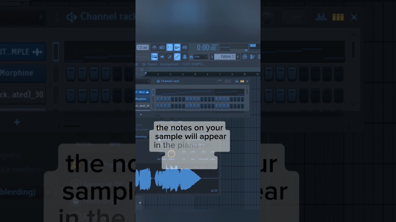 how to turn any sample into piano roll in fL studio #flstudio #musicproducers