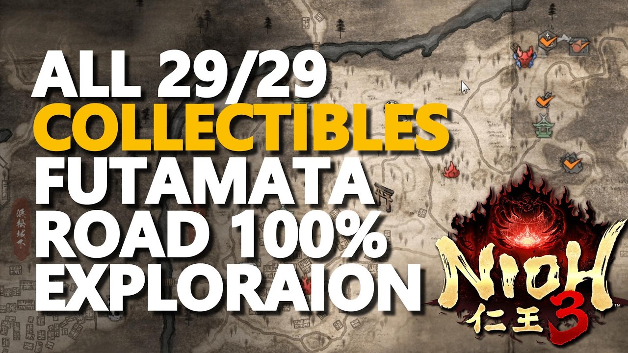 Futamata Road 100% Exploraion Nioh 3 All Collectibles