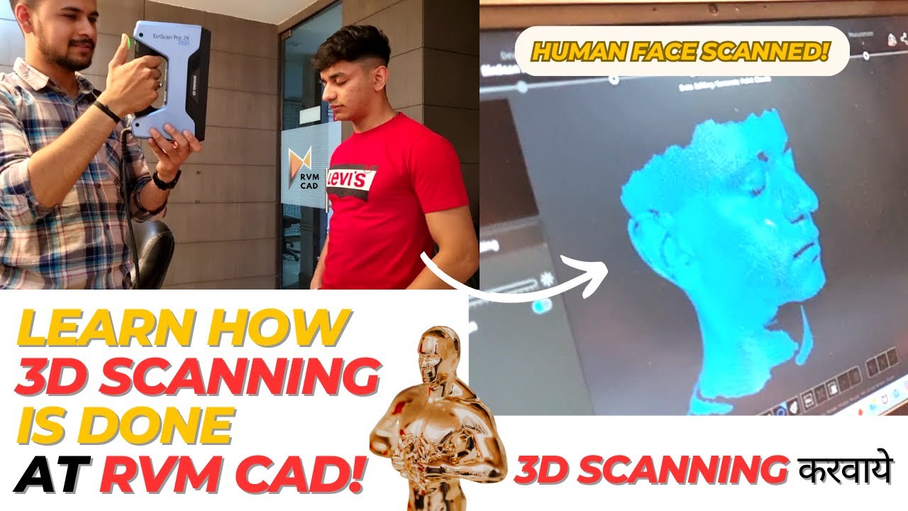 3D Scanner DEMO | 8 LACS KA 3D Scanner!! - Learn 3D Scanning & CAD Design at RVM CAD