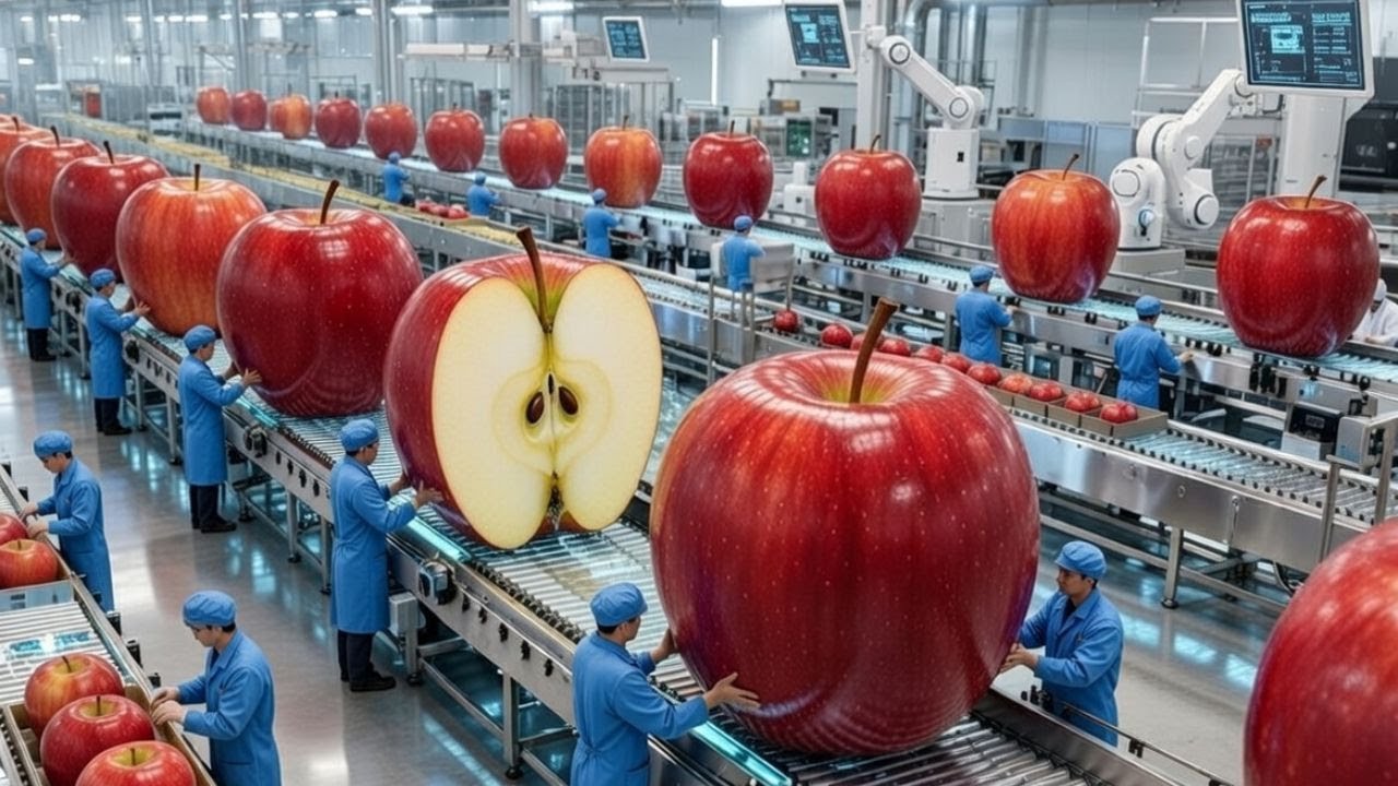 Dentro de la Fábrica de Jugo de Manzana Más Grande de EE. UU. 🍎|ASMR
