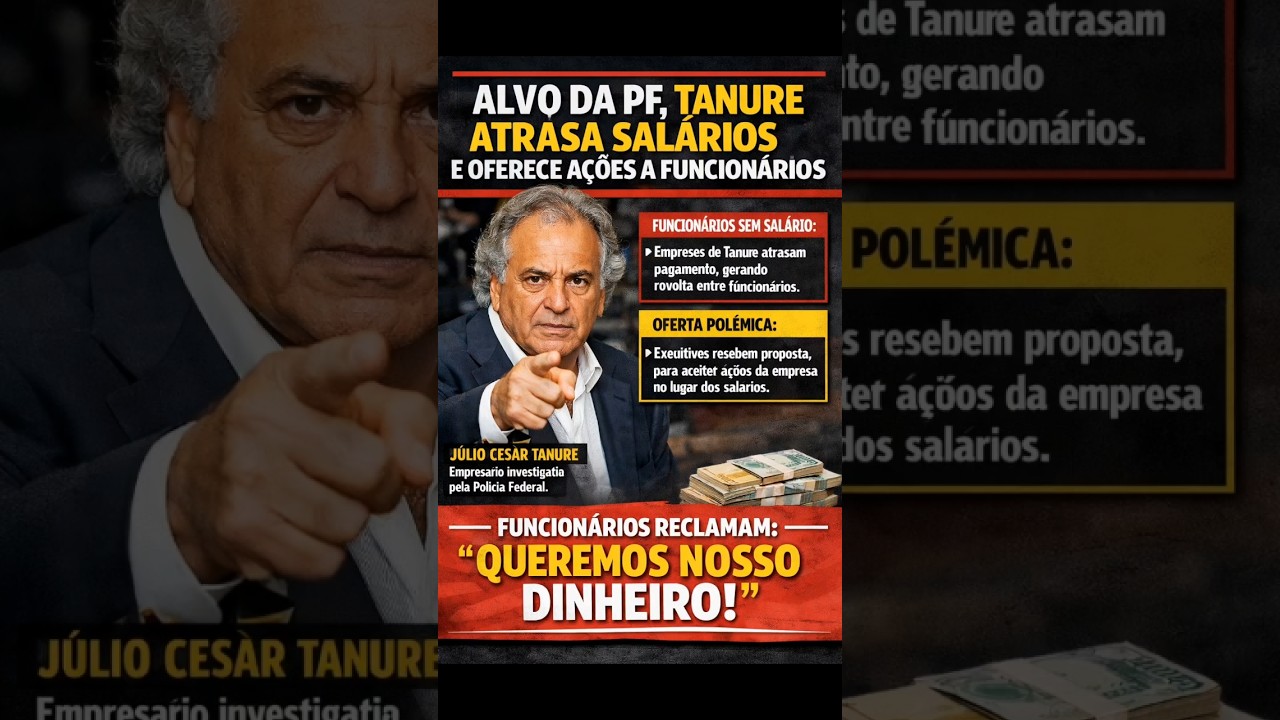 🔥: PF CERCA TANURE! SALÁRIOS ATRASADOS, DESespero e “PAGAMENTO” EM AÇÕES!