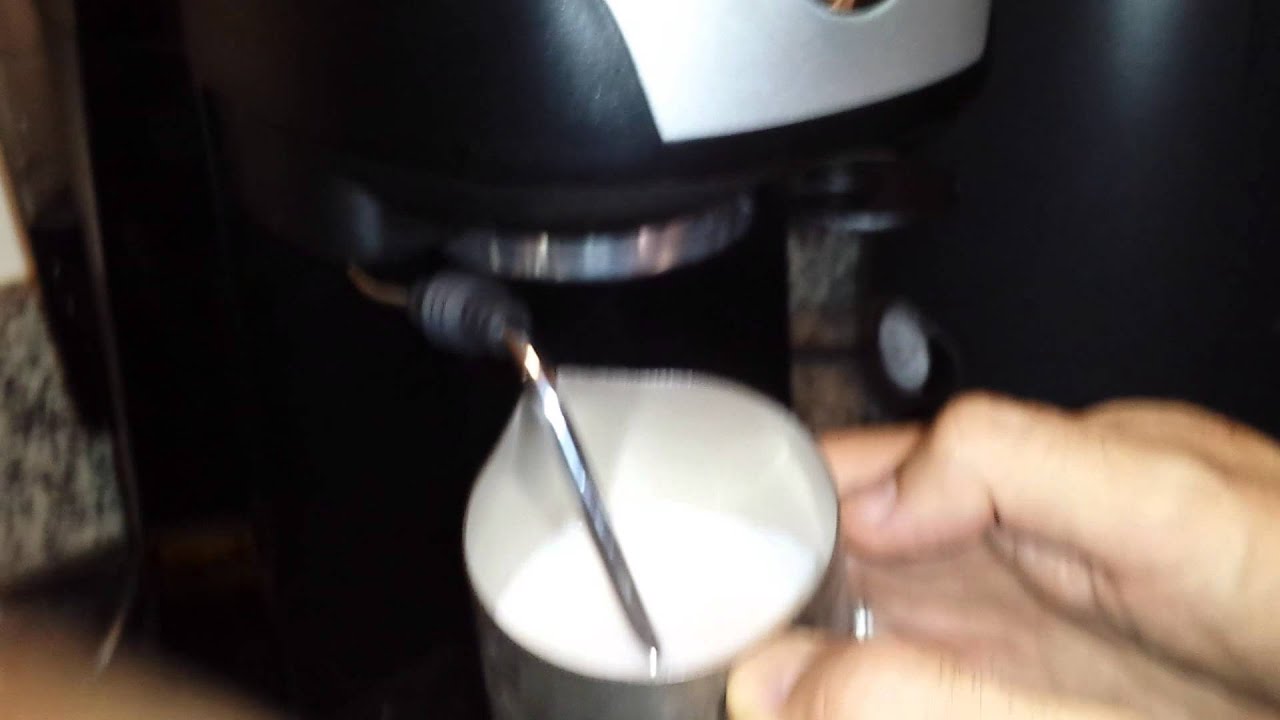 Espresso e capuccino na Delonghi EC220 modificada