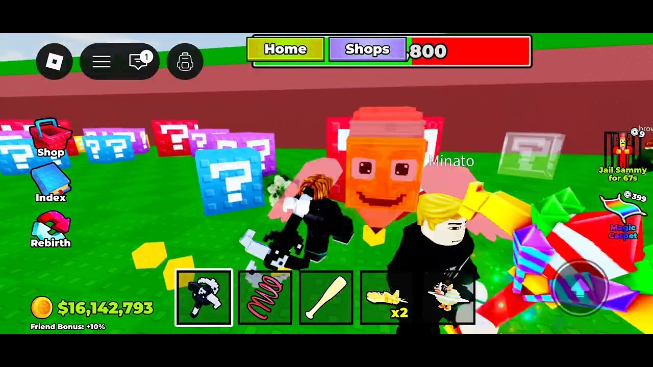 Gameplay of break a lucky block | Fire Storm Gaming|😀