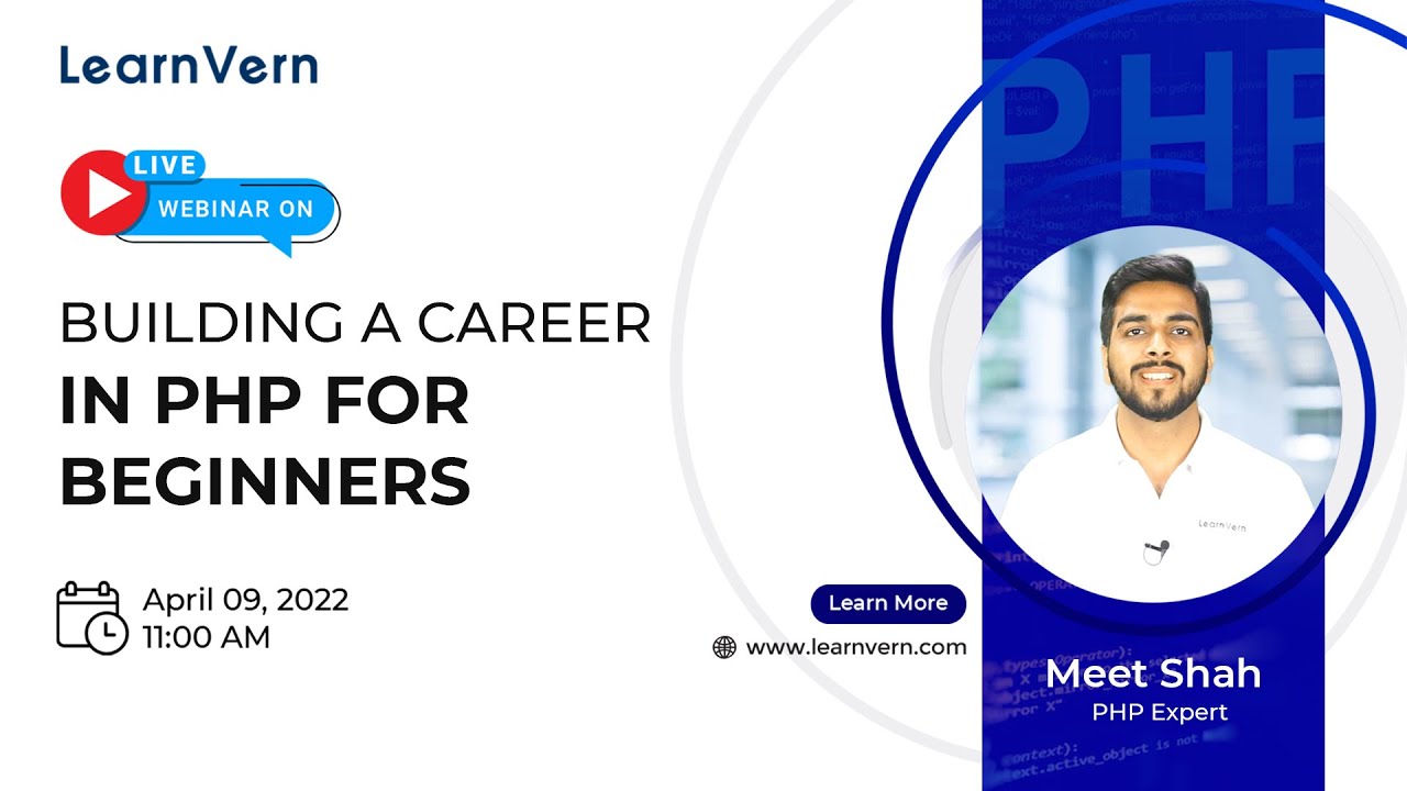 Webinar on Building a Career in PHP For Beginners