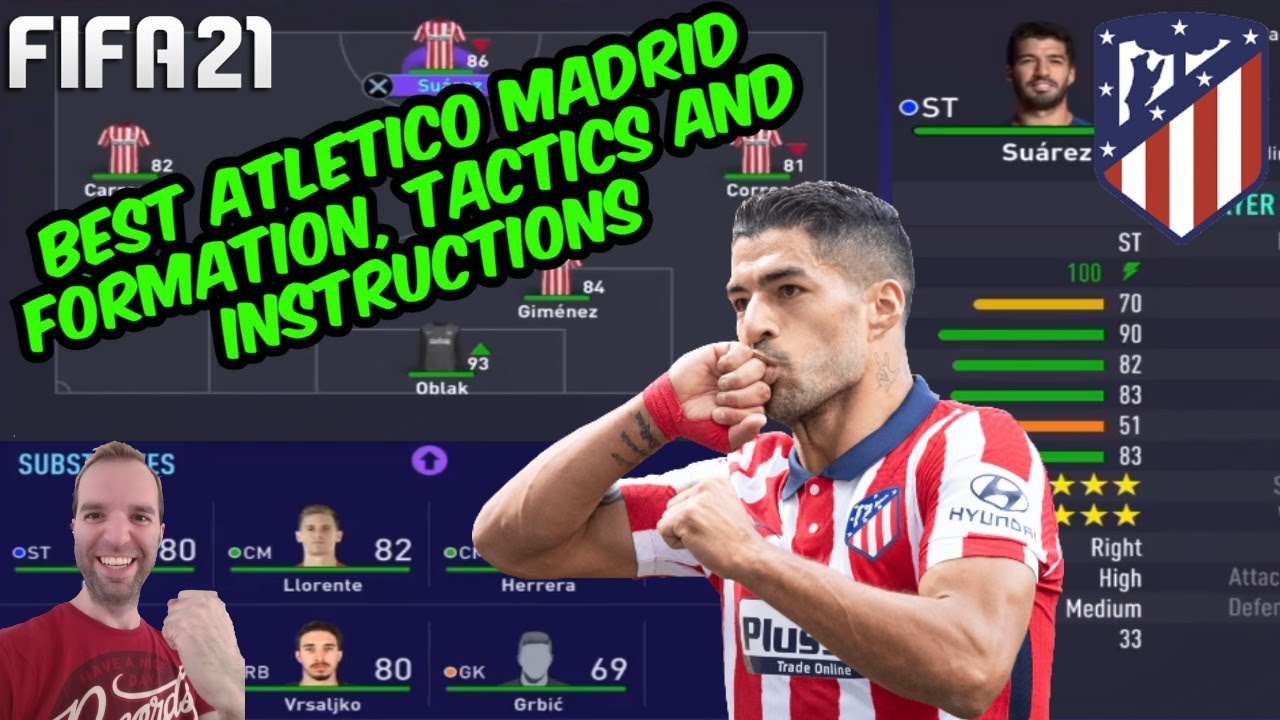 BEST ATLETICO MADRID Formation, Tactics and Instructions - FIFA 21 TUTORIAL