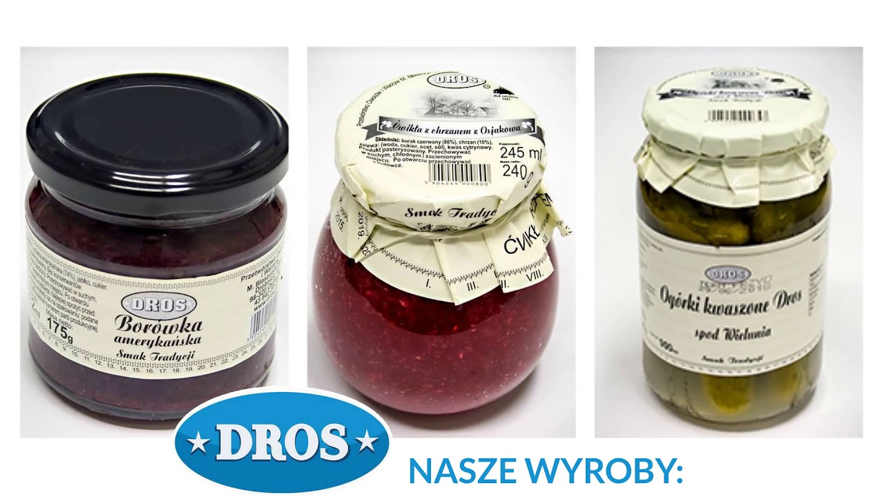 Przetwory warzywne Drobnice Dros