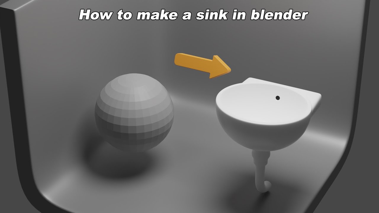 How To Make A Sink In Blender