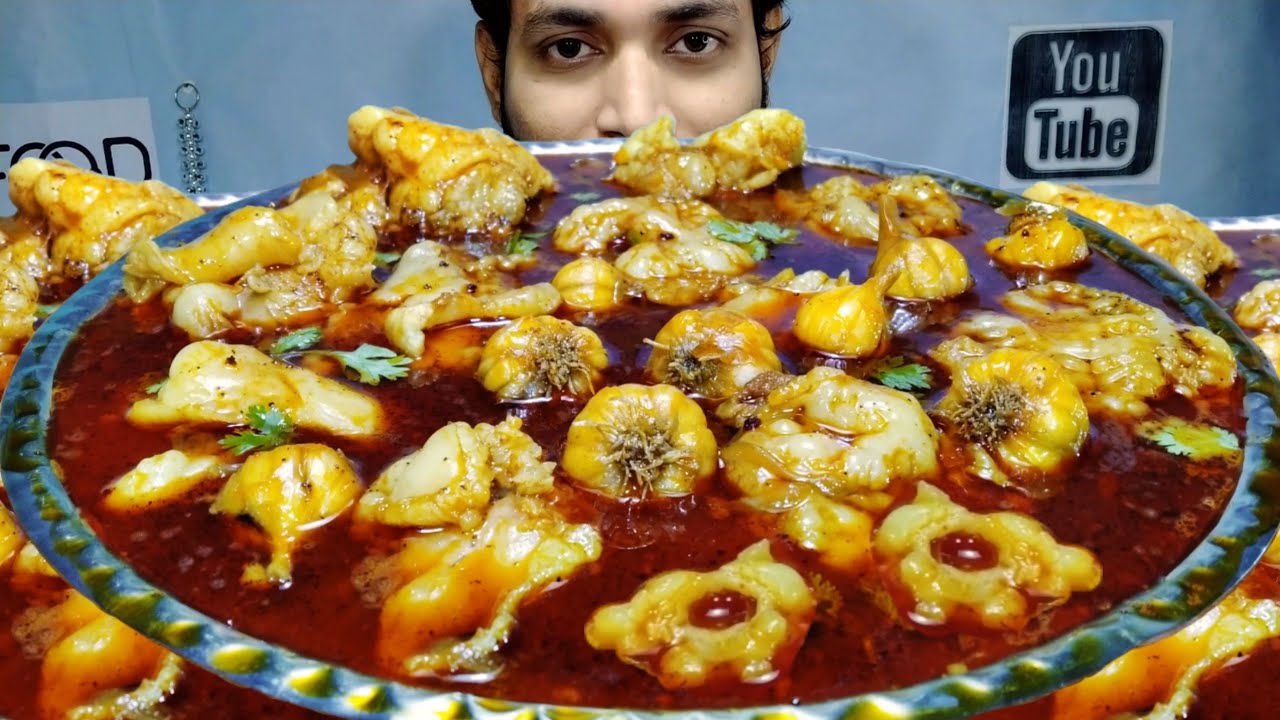 HUGE OILY MUTTON FAT CURRY AND LUCHI EATING - BENGALI FOOD 1