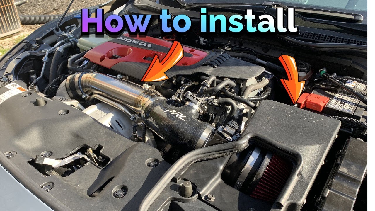 Civic Type R prl inlet pipe and intake install