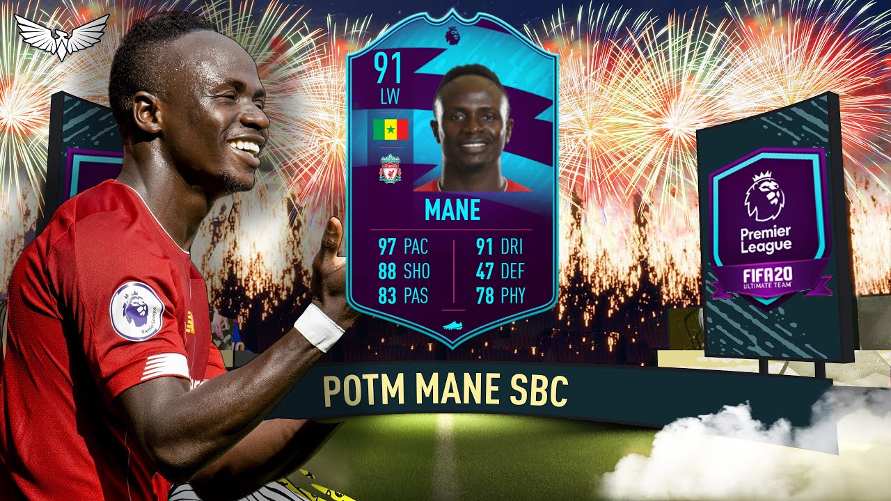 FIFA 20 SADIO MANE POTM SBC - IS HE WORTH IT??? - Premier League Player of the Month