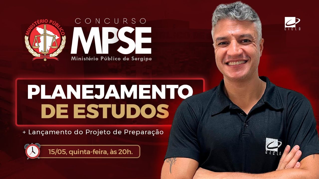 Concurso MP/SE - Tudo o que você precisa para ser aprovado - CICLO