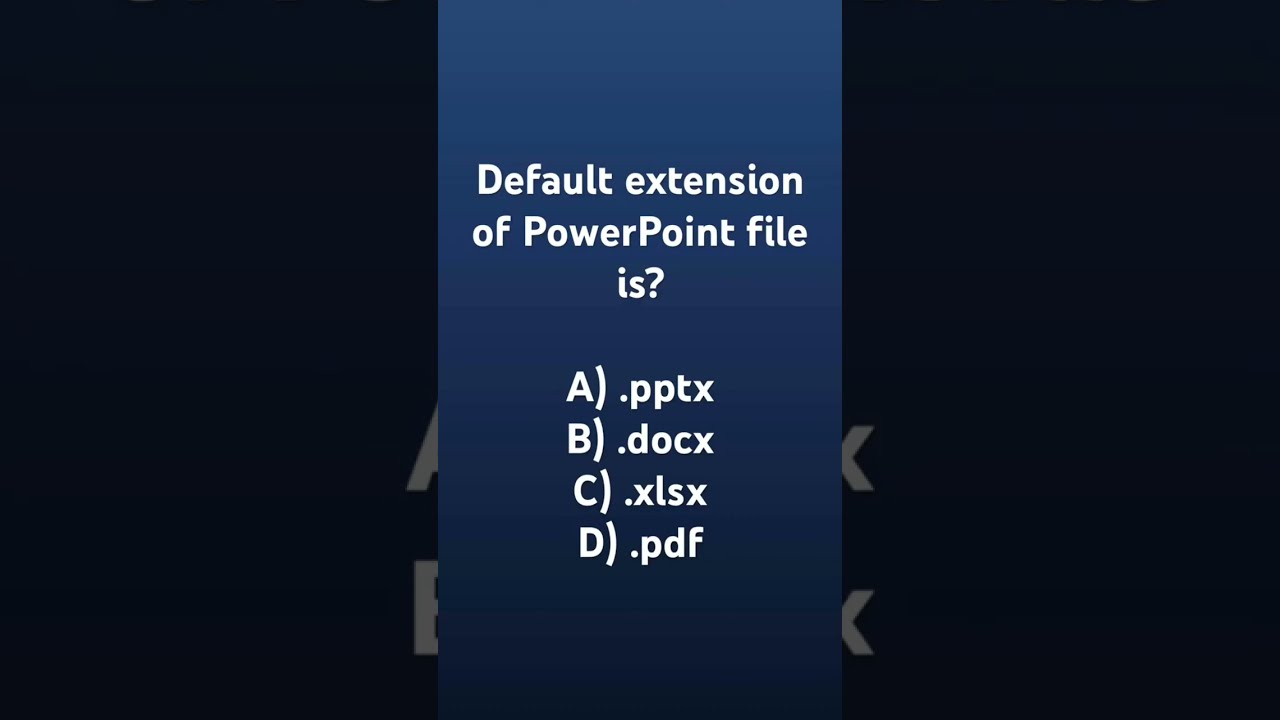 Extension of powerpoint file