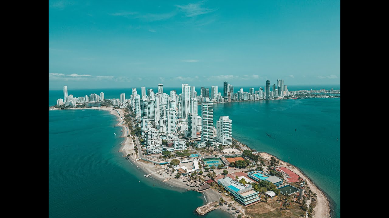 Castillo Grande Cartagena. Colombia en 4k