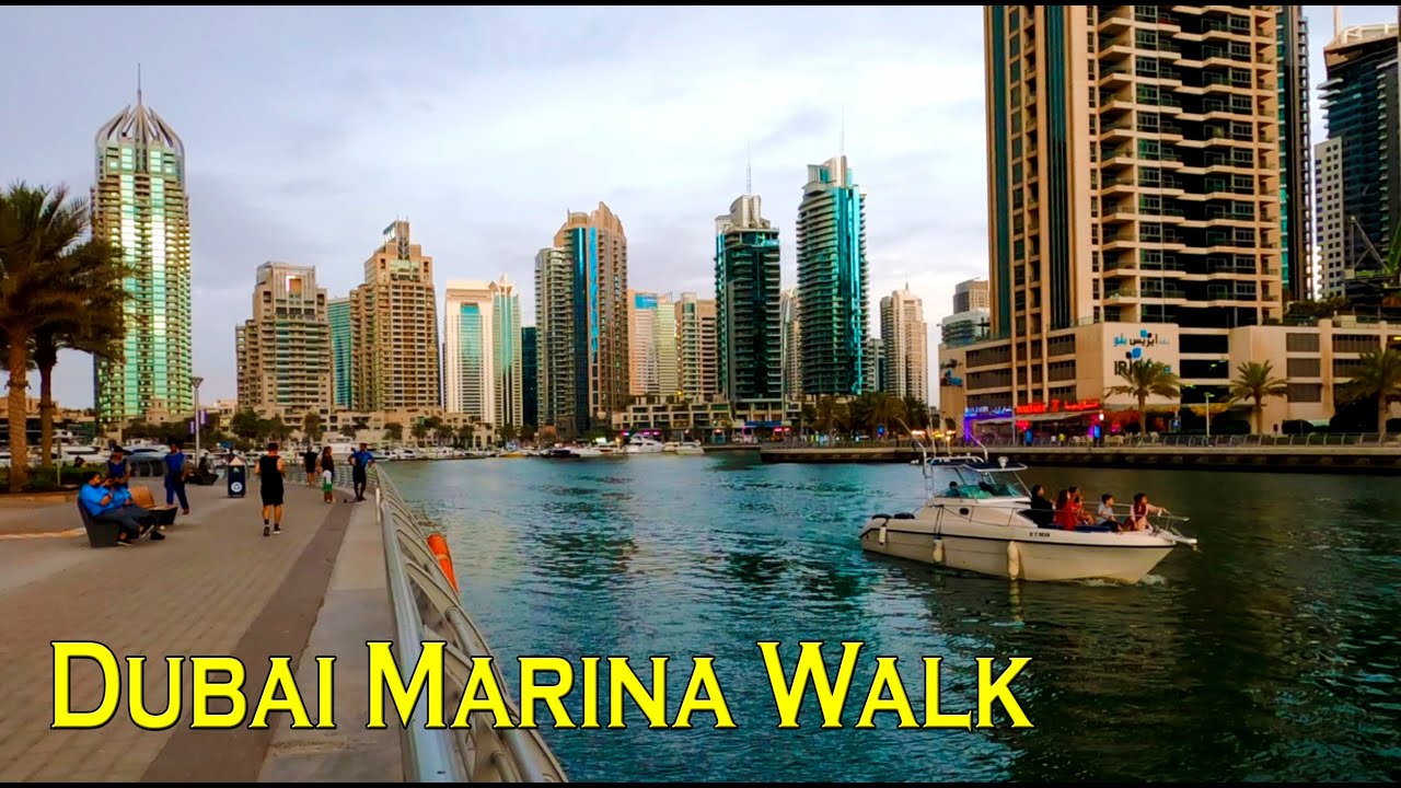 Dubai Marina Walk | Evening Virtual Walking Tour | 29 July 2022