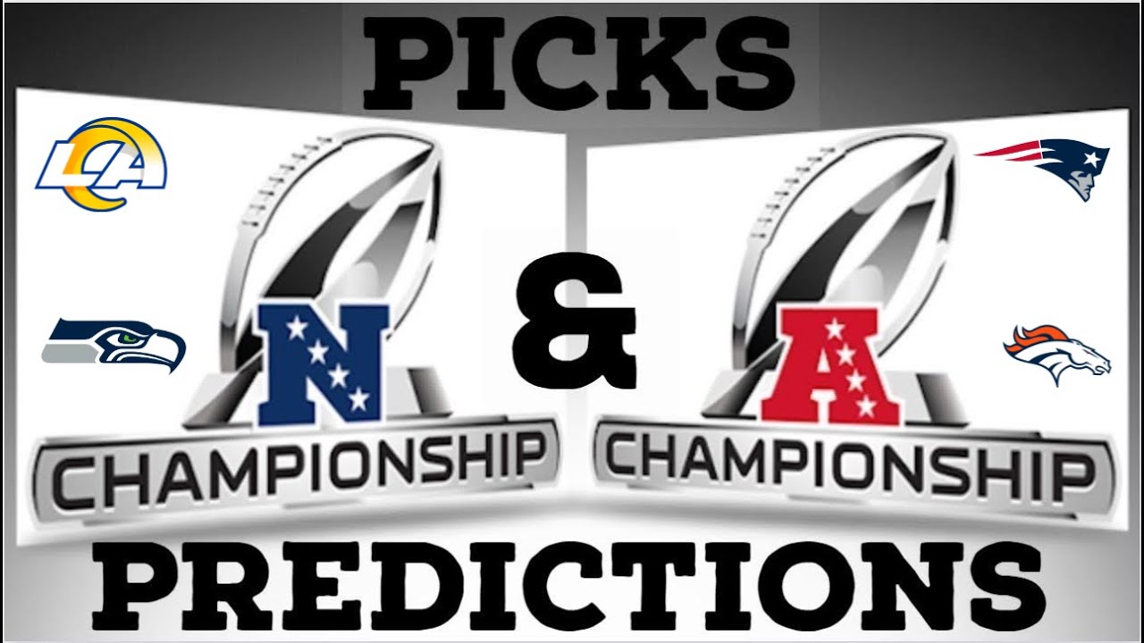 CONFERENCE CHAMPIONSHIP ROUND NFL PICKS AND PREDICTIONS!!