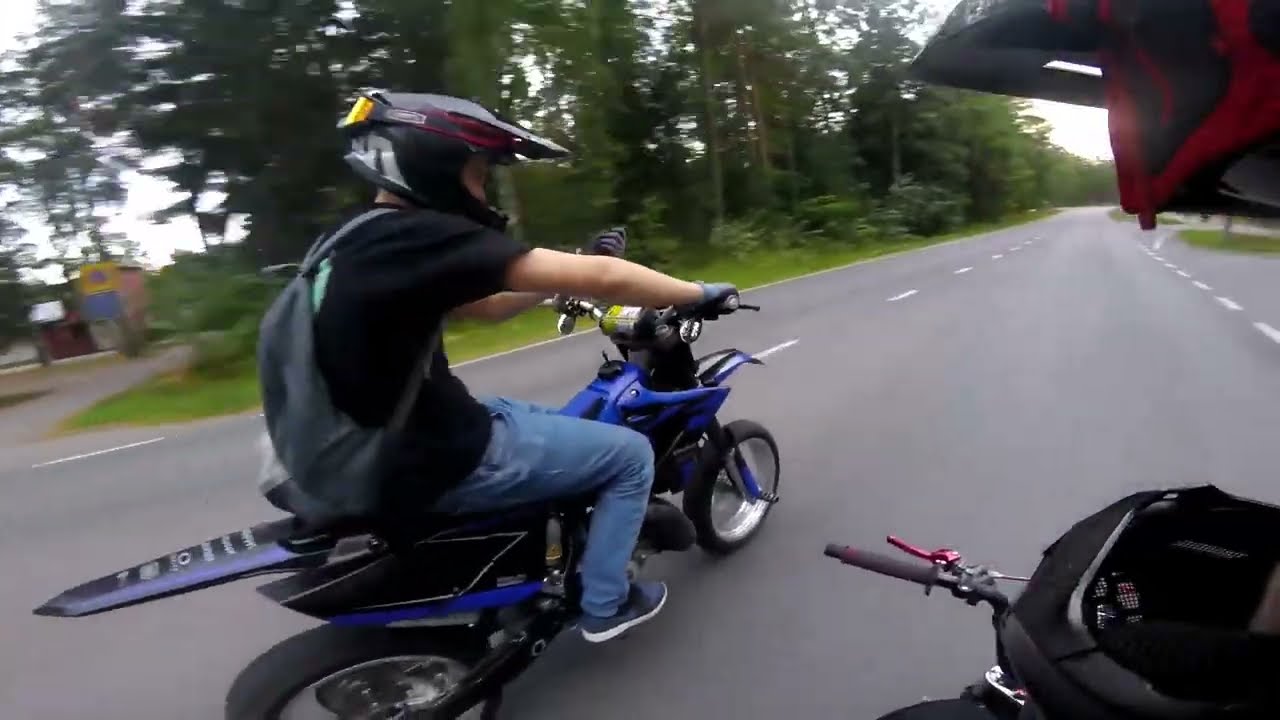 Yamaha Yz 125 x 160cc Manki wildout 👮!!