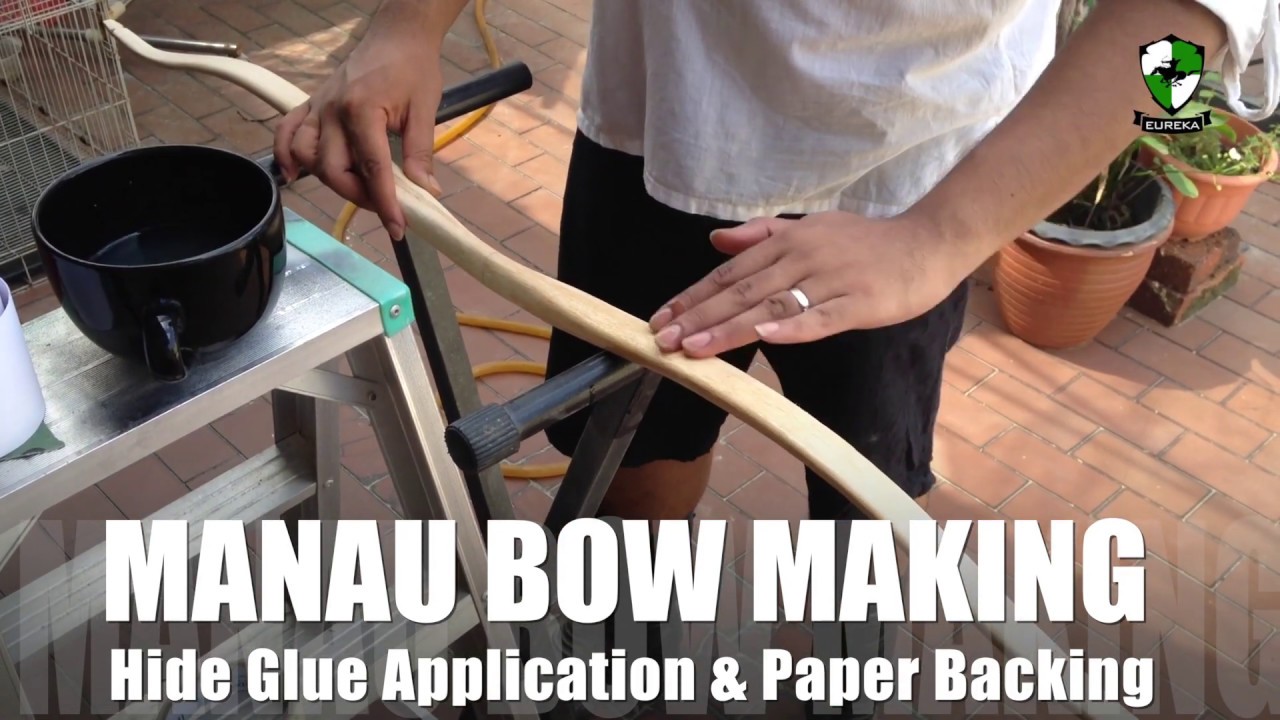 Manau Rattan Bow Making - Hide Glue and Paper Backing
