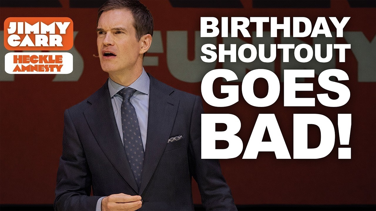 Jimmy Carr Turns a Birthday Shoutout Into a Villain Origin Story