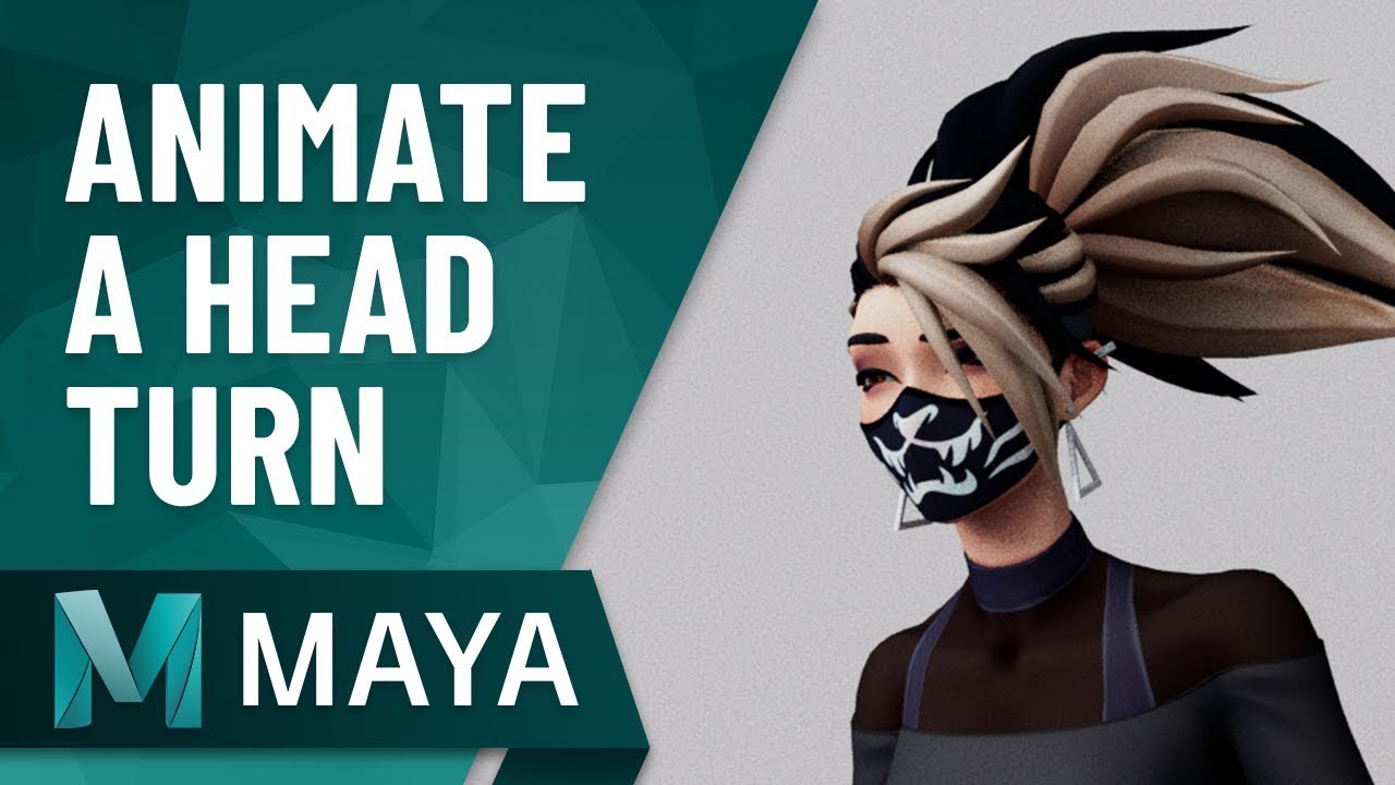 Animate a head turn in Maya with Akali - Full Realtime Beginner Tutorial (Part 2)