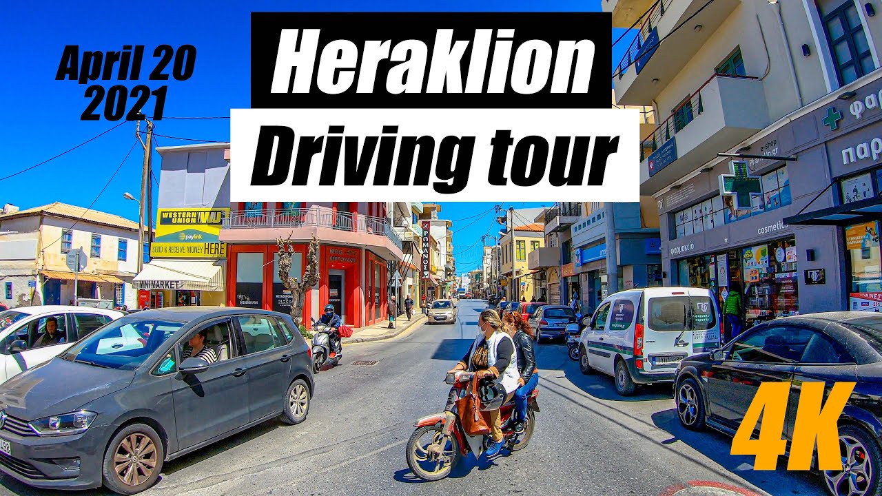 Heraklion Crete, Greece, Driving tour of Heraklion