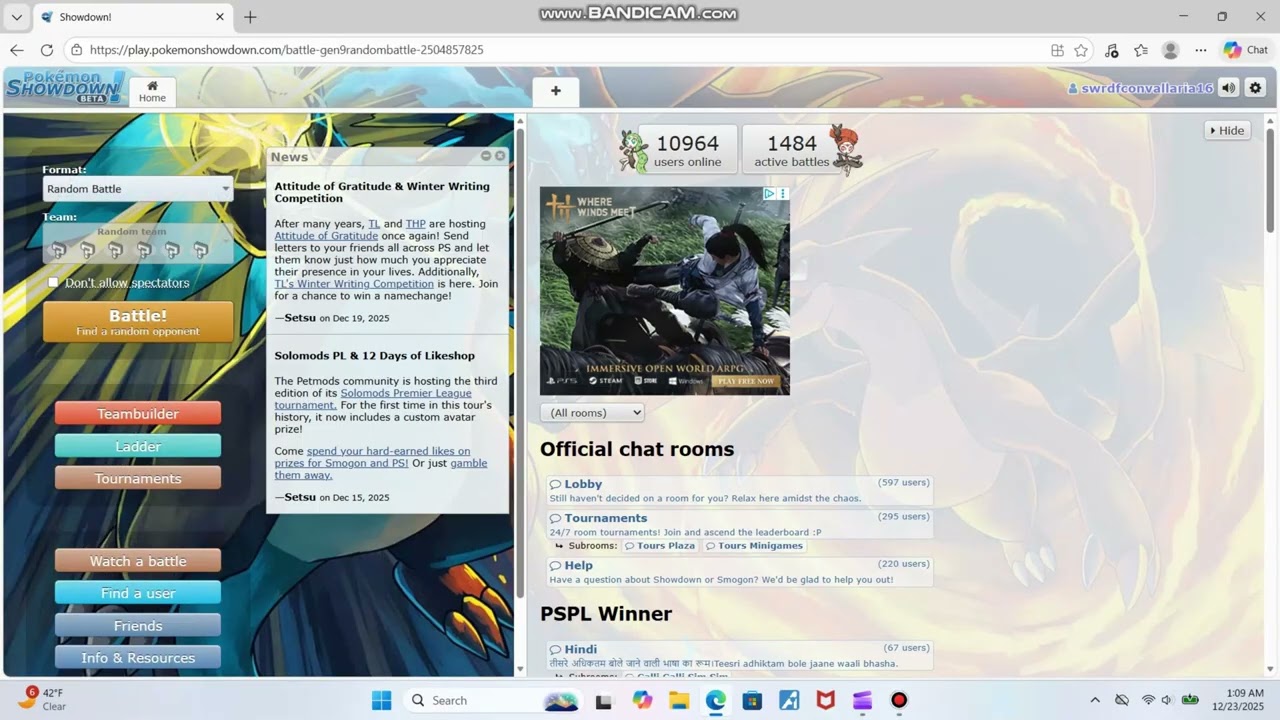 Pokémon Showdown Random battles (31)