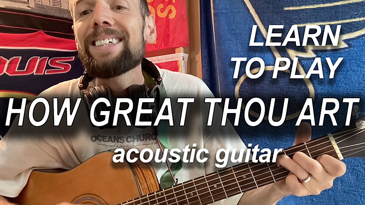 Learn how to Play 'How Great Thou Art' on Guitar NOW! ♫ (acoustic key-G)