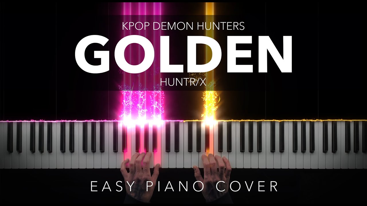 KPop Demon Hunters - GOLDEN | EASY Piano Cover