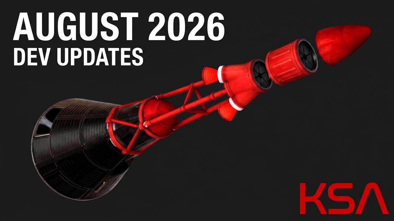 Kitten Space Agency August 2026 Dev Updates - Parachutes, Destruction, Launch Escape System & More