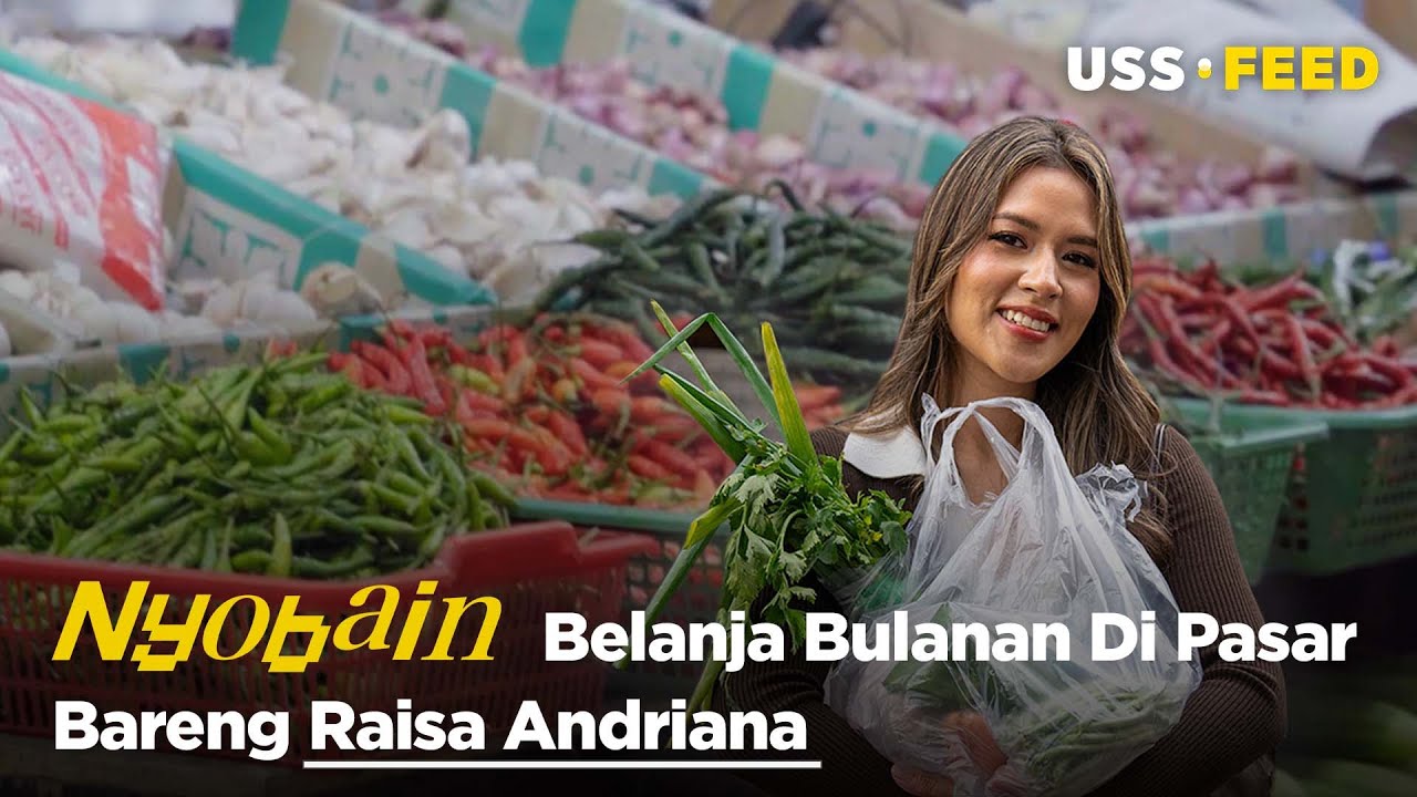 RAISA BELANJA BULANAN DI PASAR SANTA | #NYOBAIN with Raisa