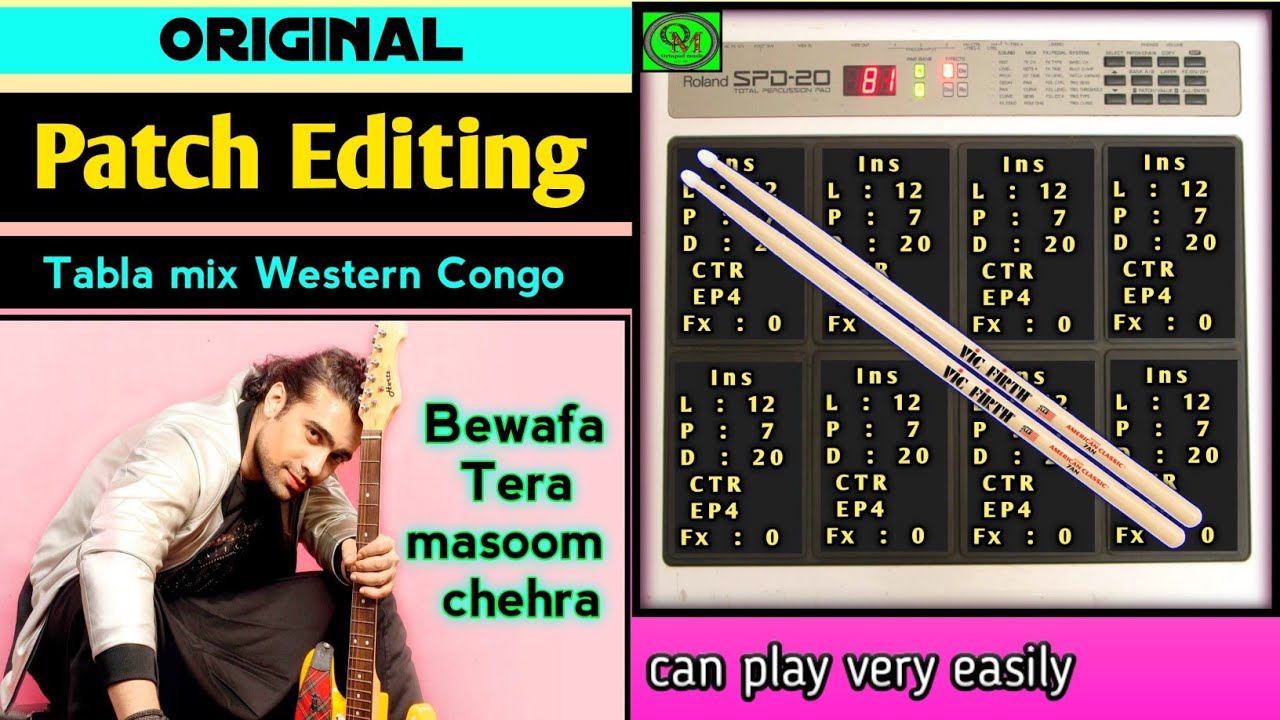 Original Tabla mix Western Congo Patch Editing | Roland Spd 20 & Spd 20x | #Octapad_music