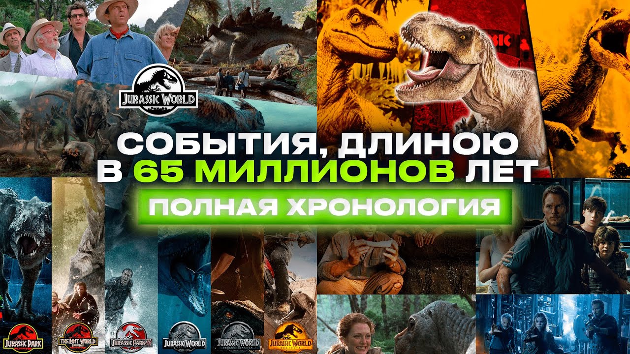 Полная хронология всех событий франшизы Парка/Мира Юрского периода