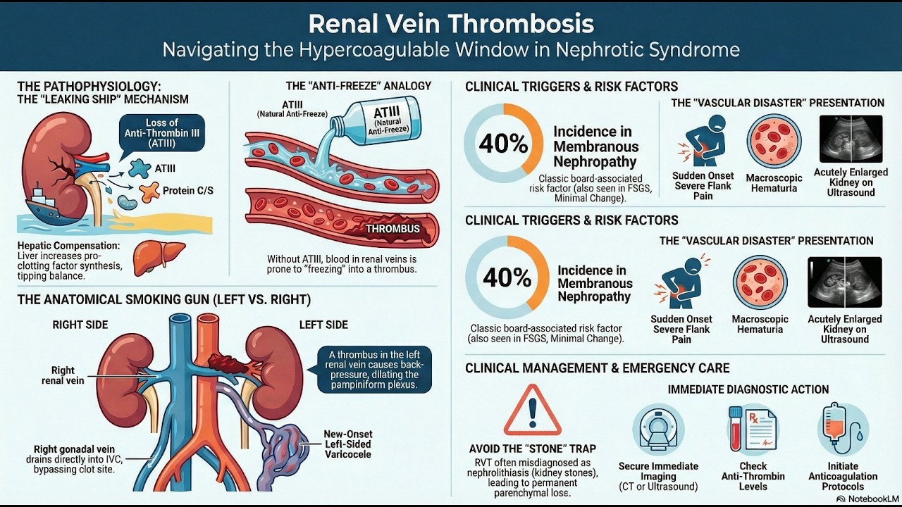 Renal Vein Thrombosis Mastery: The Nephrotic Connection | USMLE