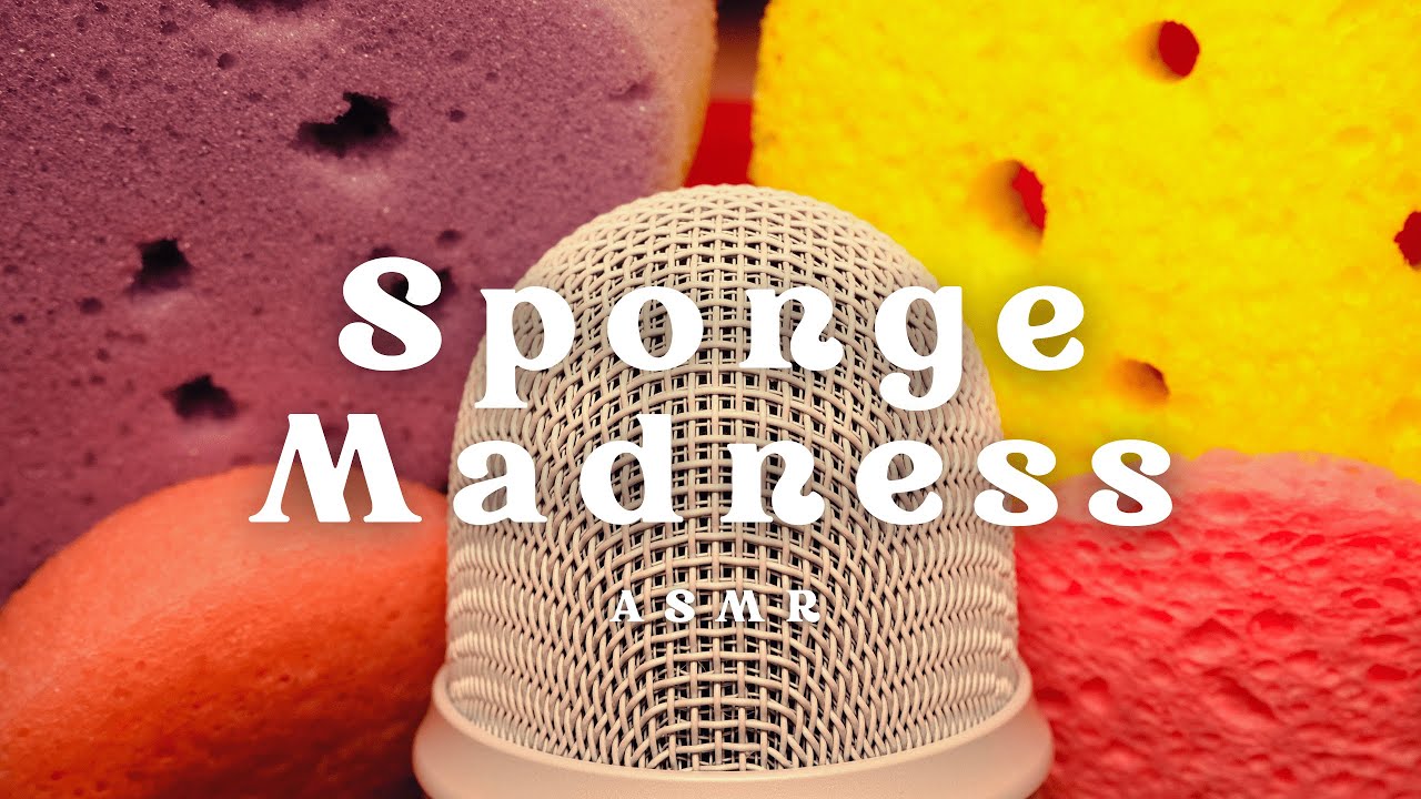 [ASMR] Sponge Madness (Scratching, Tapping, Squeezing Sounds For Your Sleep)
