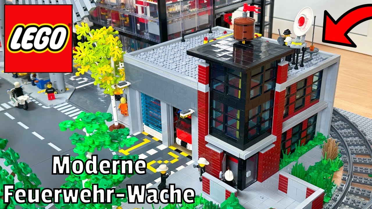 Das MUSS in eine LEGO&reg; Stadt!!! - Bau der Feuerwehr Station mit Fahrzeugen | LEGO&reg; Stadt Update #76