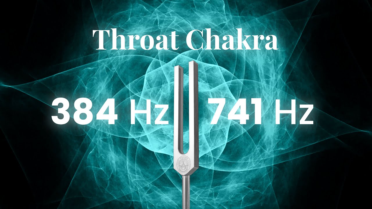 Throat Chakra Sound Meditation | 384 Hz & 741 Hz Tuning Forks for Expression & Clarity
