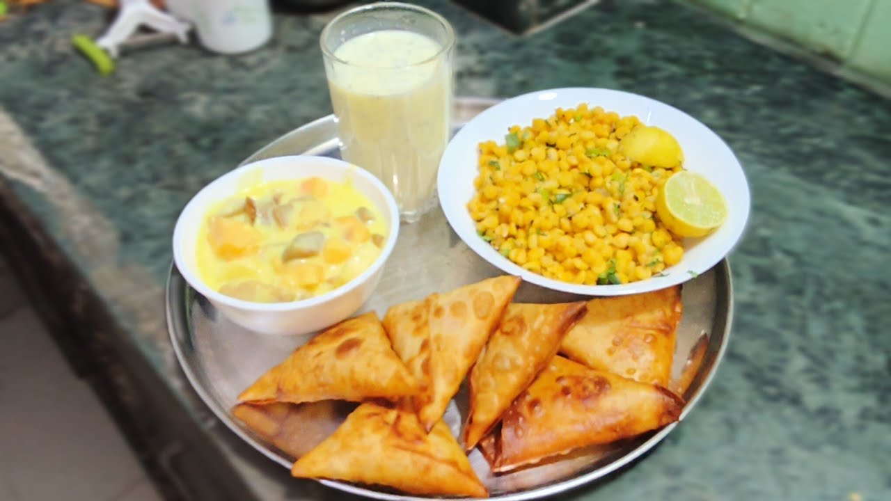 Простое меню для ифтара №2 | Иранская самоса, фруктовый пудинг, дал для ифтара и миндальный щербет