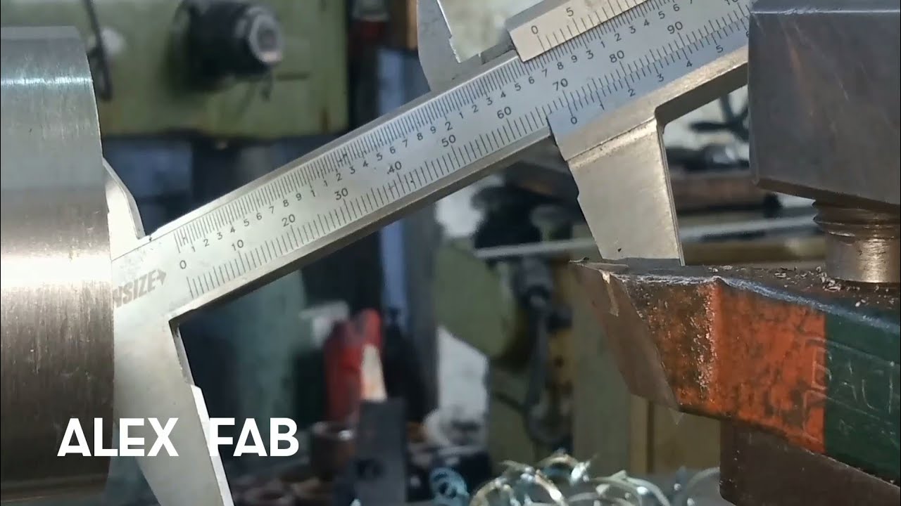 تعرف علي اهميه الخراطه .تصنيع قطعه غيار كامله من الرسم الهندسي علي ماكينه الخراطه فقط