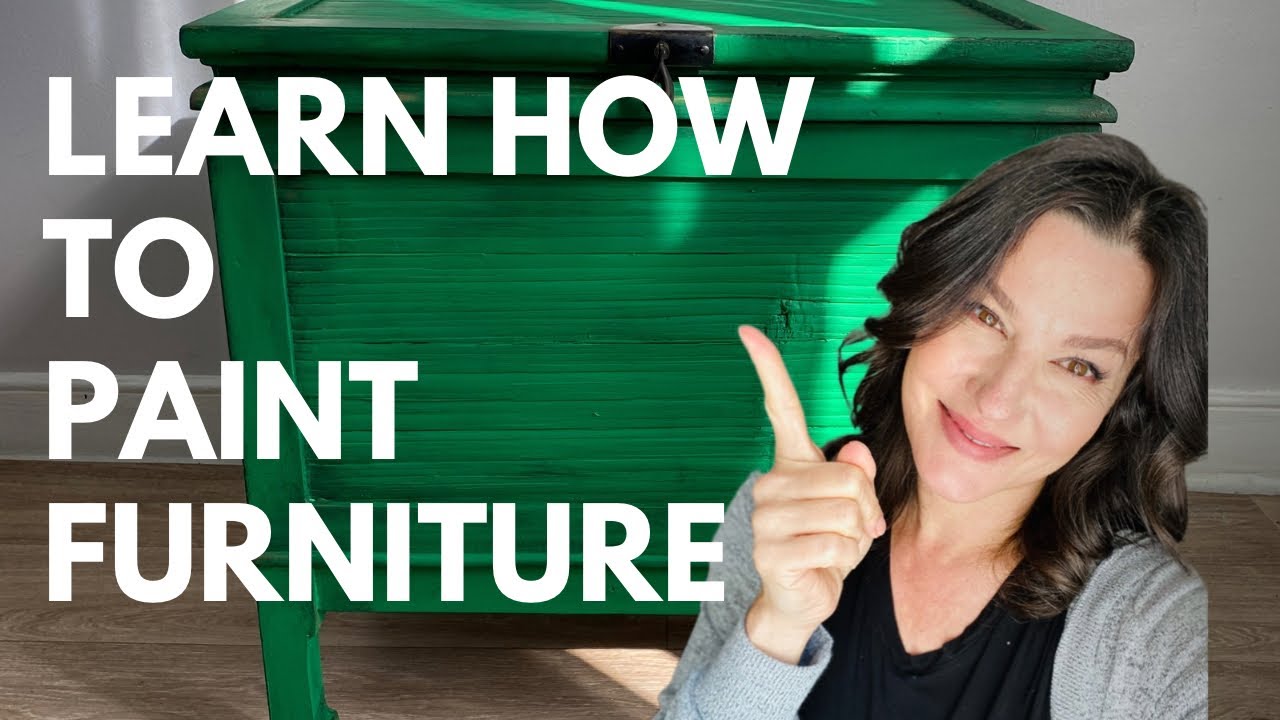 Learn how to paint wood furniture a bright color! ( A Dixie Belle Paint Tutorial)