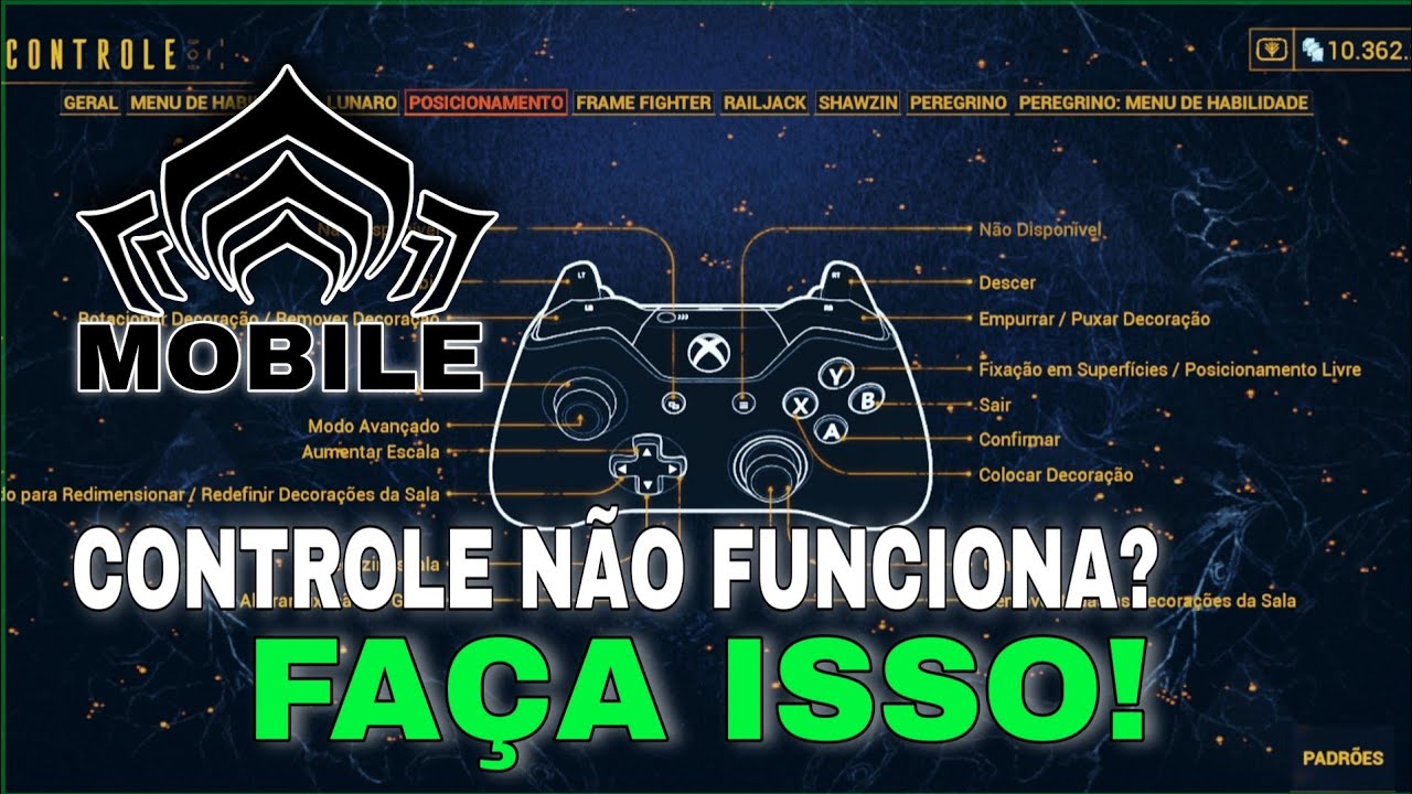 🎮CONTROLE NÃO FUNCIONA DIREITO no Warframe mobile (SOLUÇÃO)