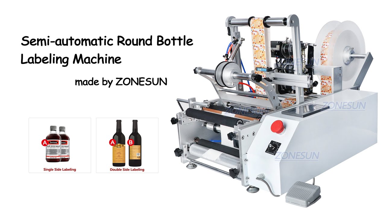 How to Use TB-190 Semi-automatic Round Bottle Labeling Machine
