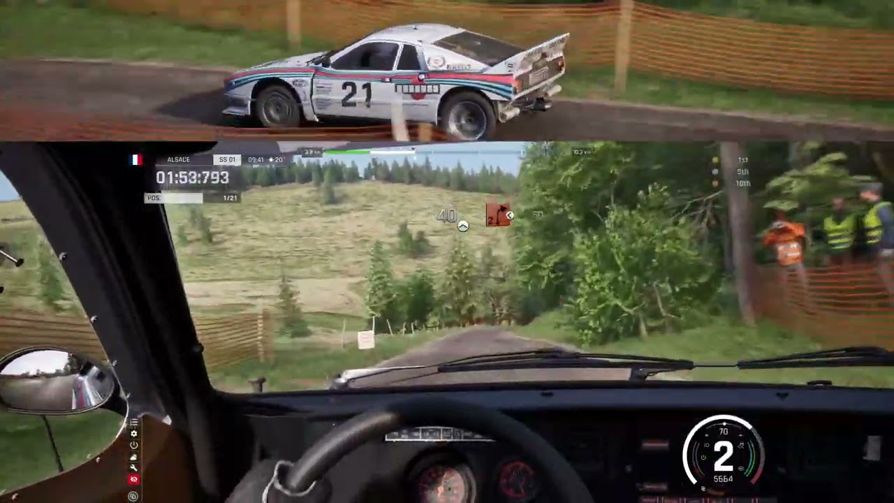 ACRally The Lancia Rally 037 Evoluzione 2 Race Tset1 Vallee de Munster Descente