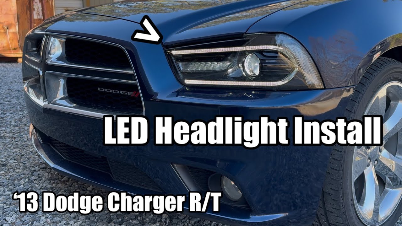 LED Headlight Install HID Replacement - ‘13 Dodge Charger R/T