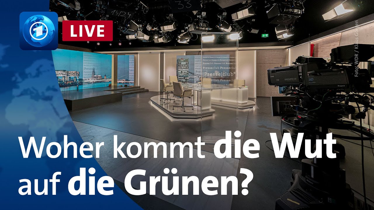 ARD-Presseclub: Woher kommt die Wut auf die Grünen?