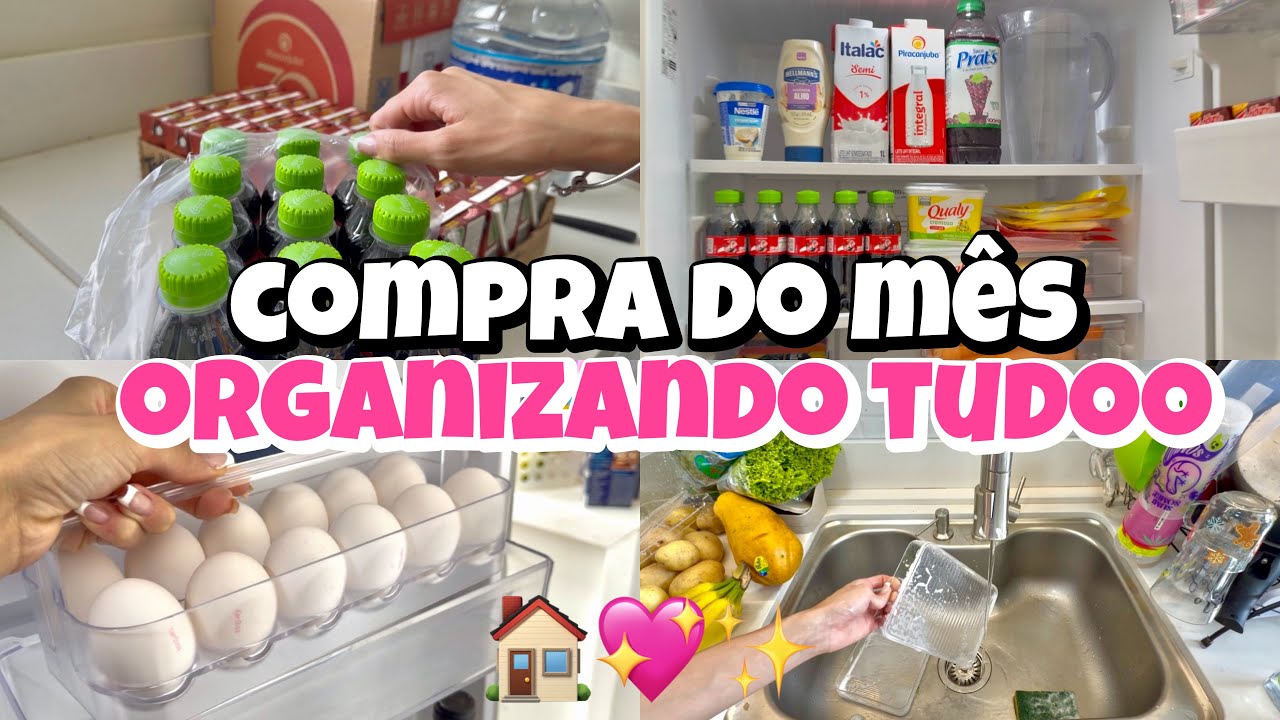 VLOG| organizando a compra do mês🏠💖✨