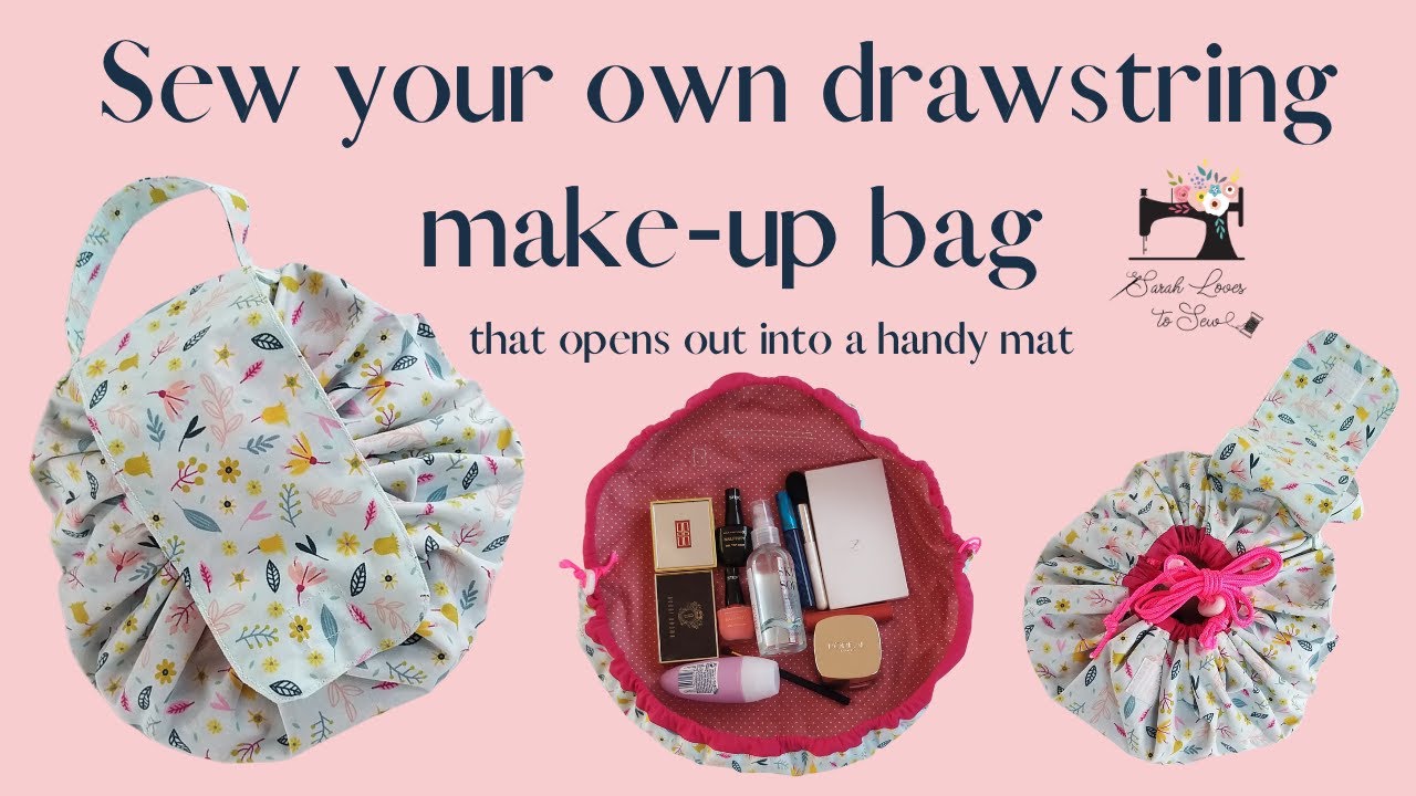 How to sew your Beginner Sewing Box Drawstring Make-up Bag with Sarah Trevelyan