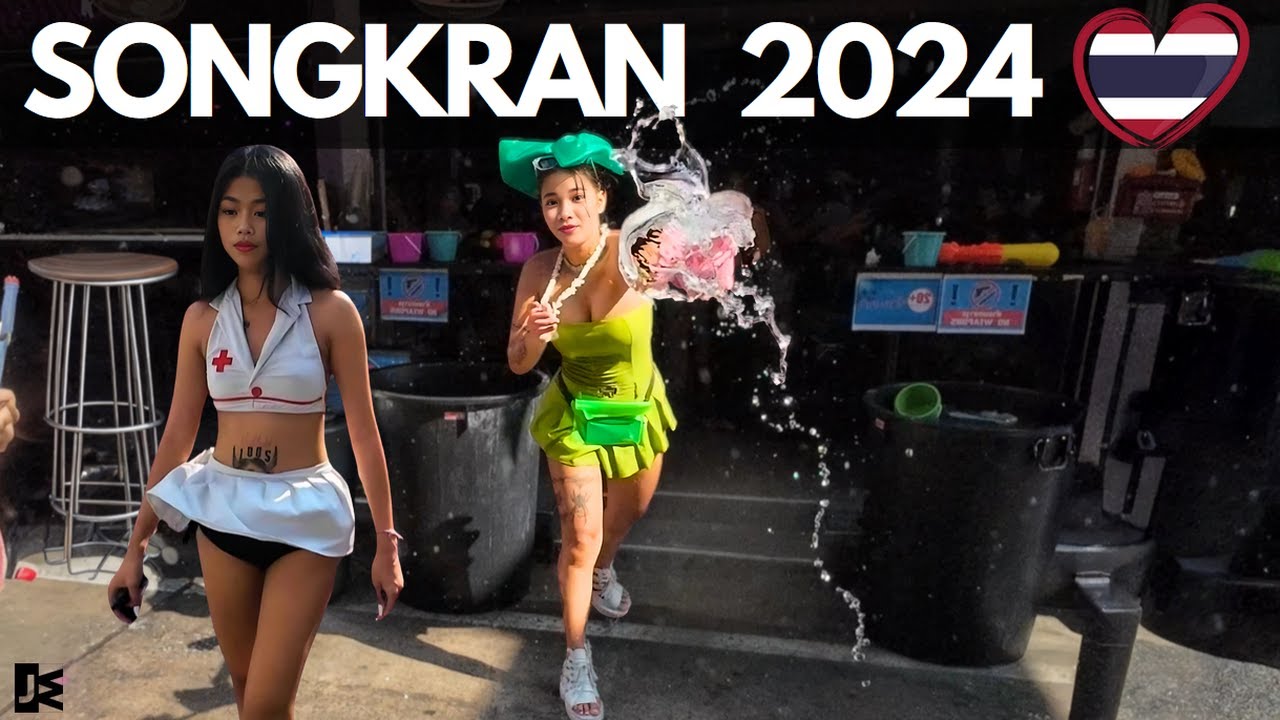 [4K] 💦 SONGKRAN 2024 SOI6 PATTAYA | Water Festival Thailand | No Talk