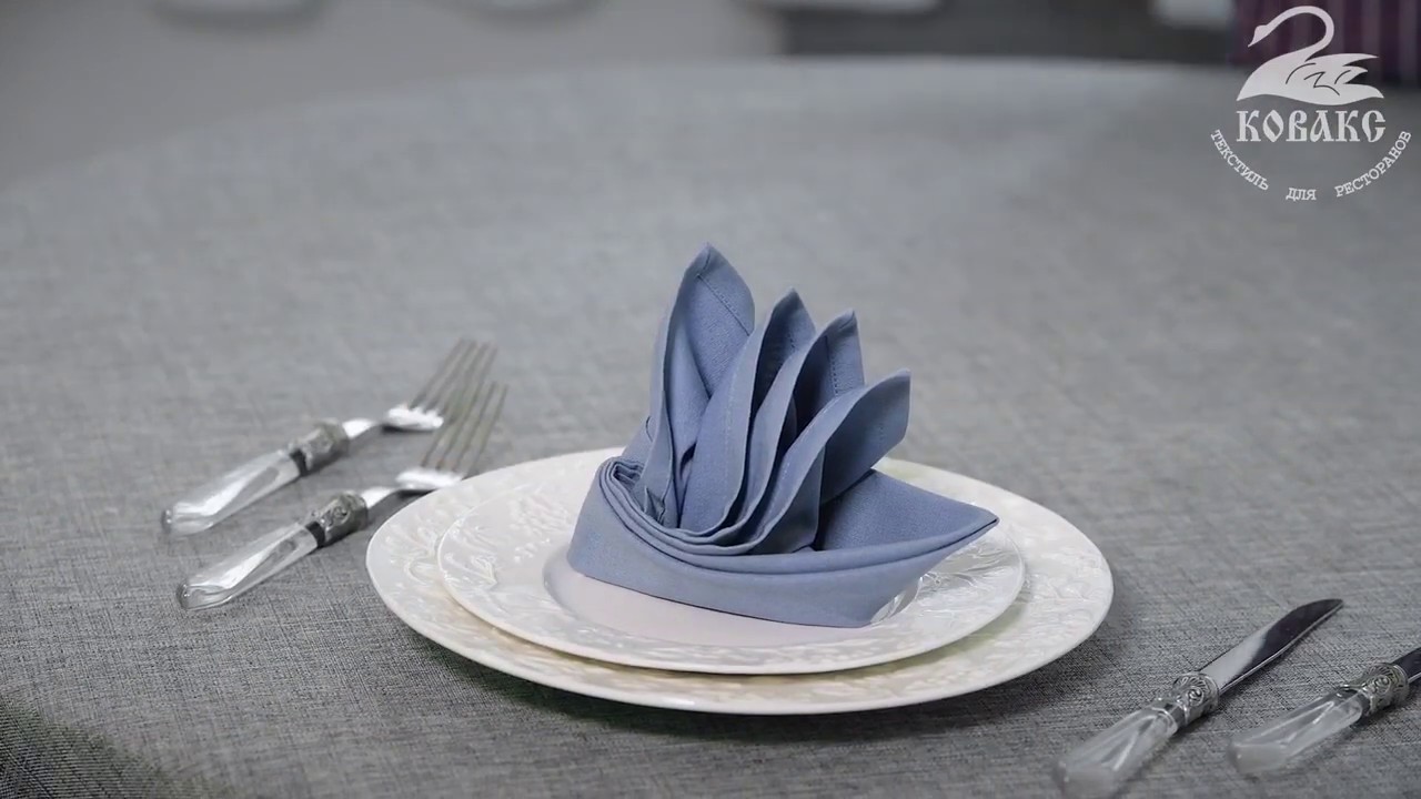 Как красиво сложить салфетки. Вариант ДЖОНКА. Приглашаем на телеграм-канал   https://t.me/kovax