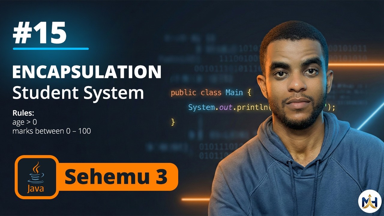15. Mini Project | Jinsi ya Kutumia Encapsulation | Student System | Java OOP