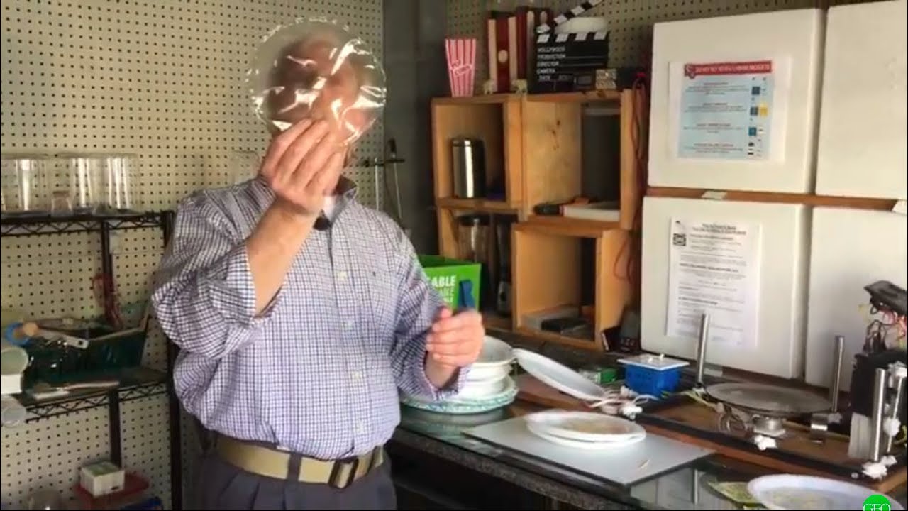 Clear plastic made from milk. DIY Face Shield made from milk. Part 1
